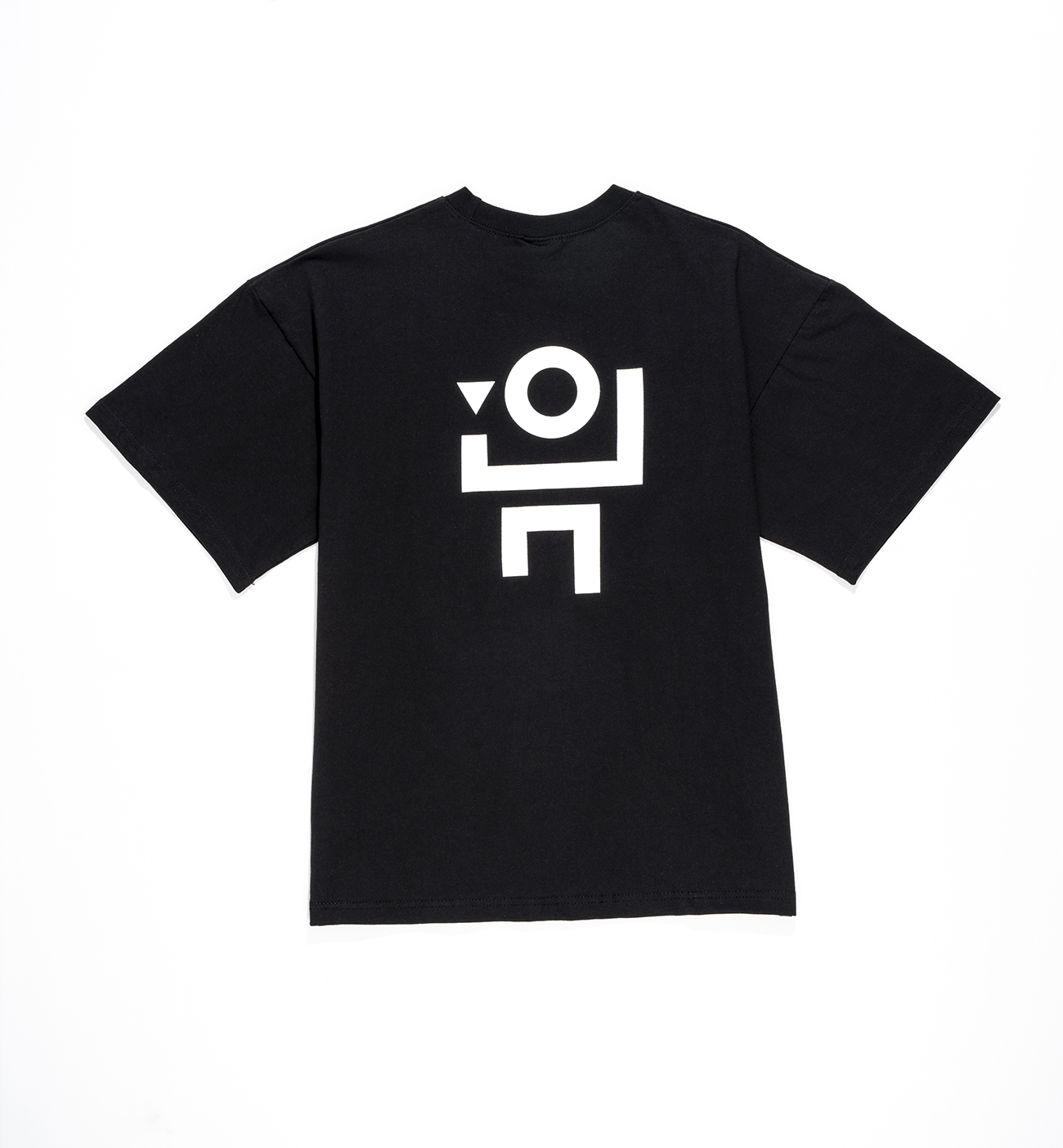 영문 빅 로고 베이직 반팔티셔츠 블랙 detail 5