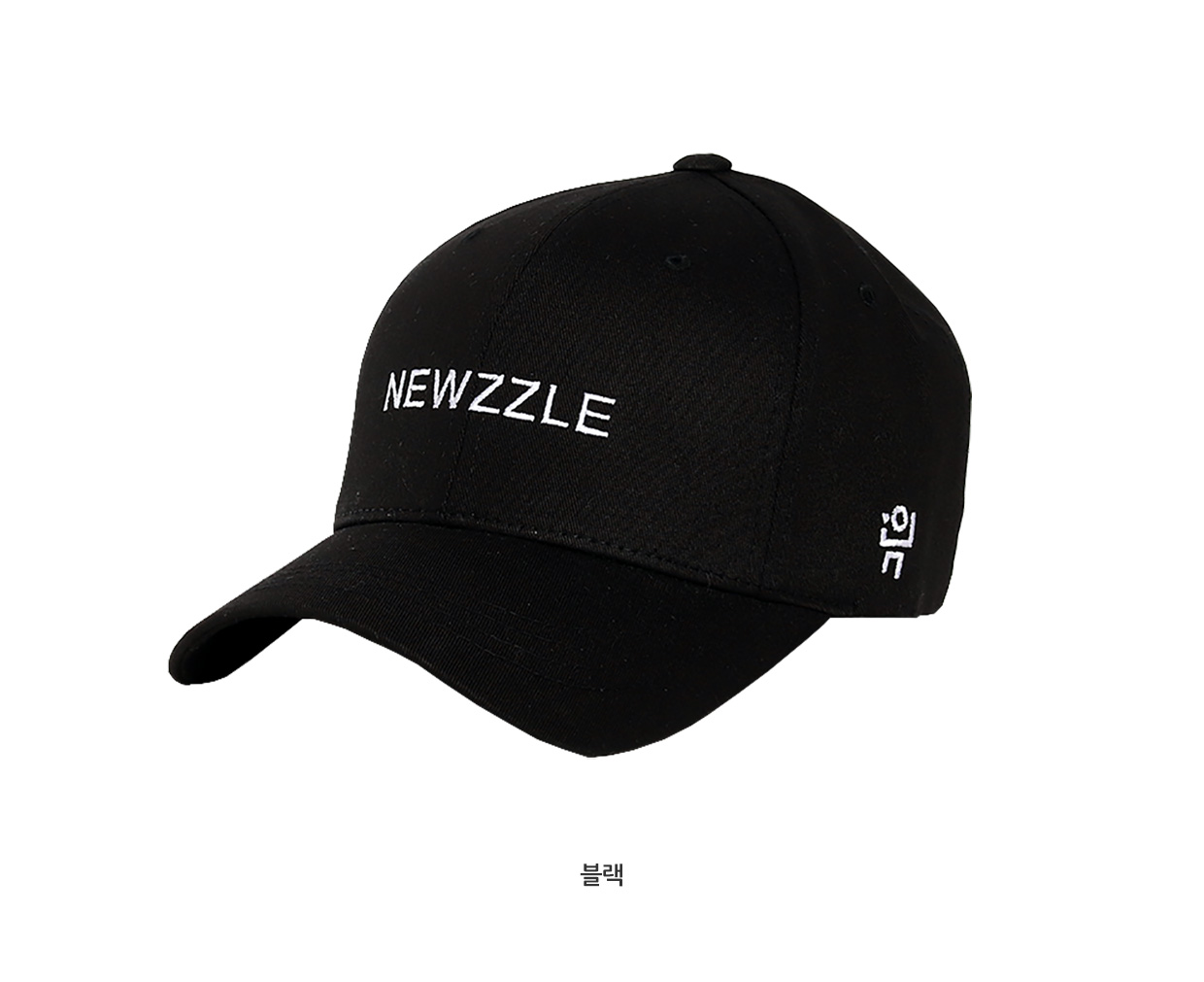 영문 로고자수 볼캡 화이트 detail 7