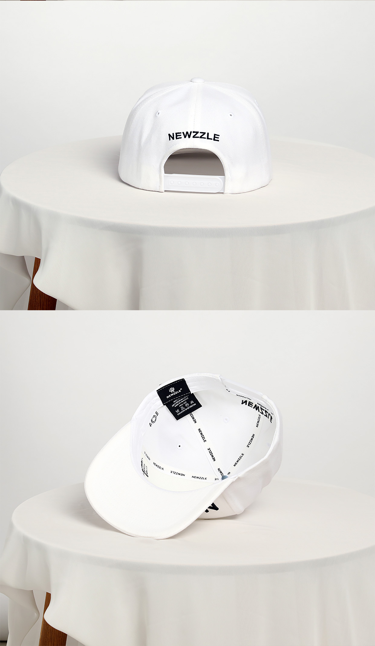 영문 빅 로고 스냅백 블랙 detail 4