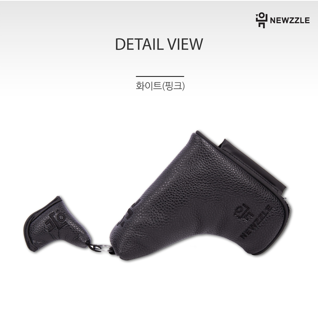 L型磁吸直板推杆套 全黑/黑色刺绣 detail 5