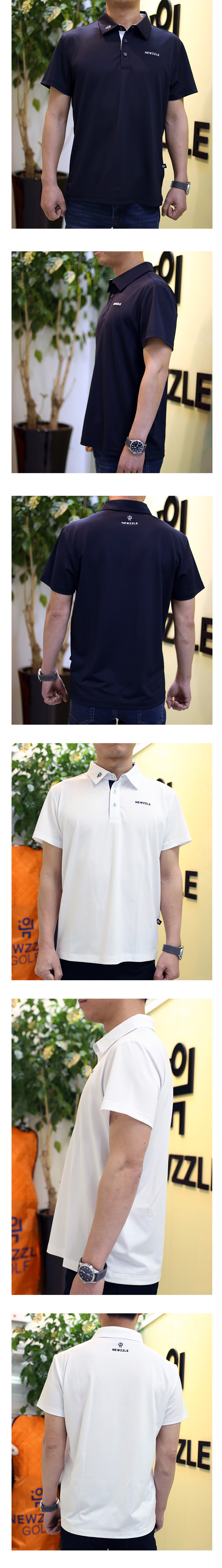 쿨에버 기능성 반팔 카라티 화이트 detail 4
