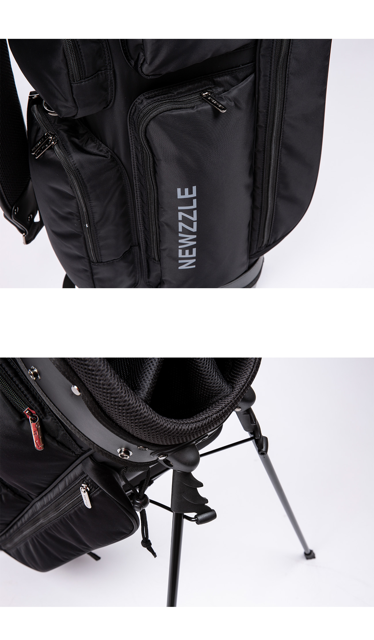 シンプル軽量スタンドバッグ ブラック detail 13